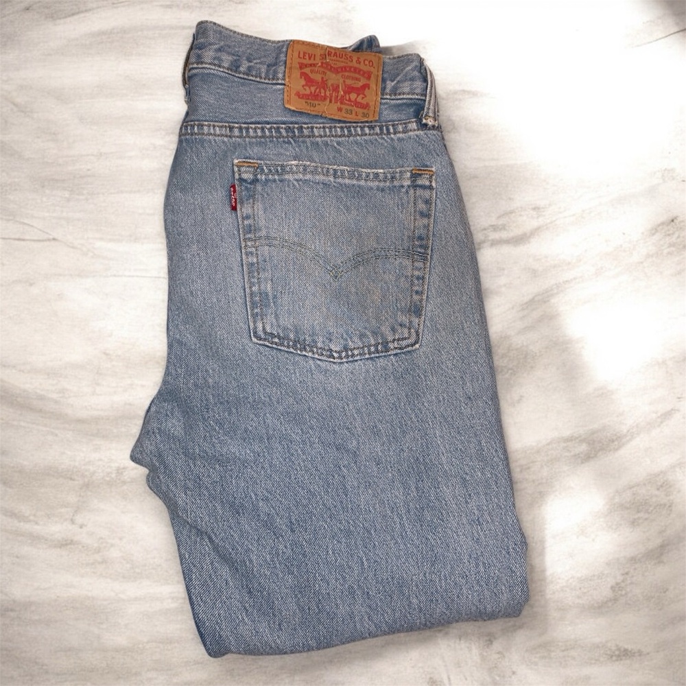 Levi’s Men's Light Blue Jeans Sz 33X30 - Picture 5 of 6